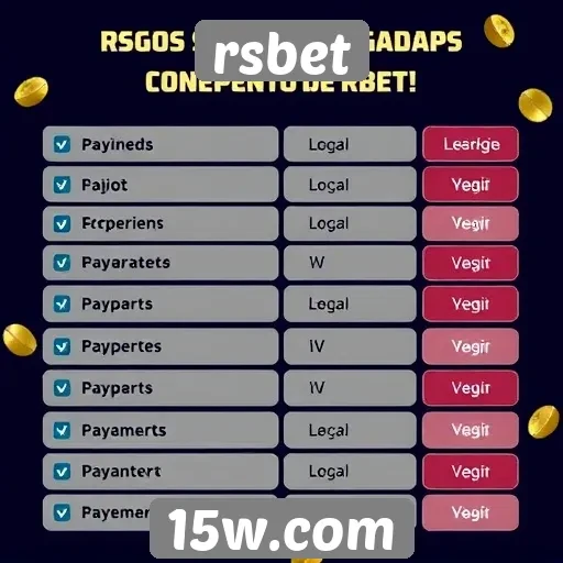 Métodos de pagamento aceitos na rsbet